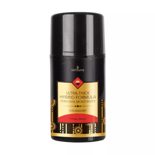 Sensuva Ultra-Thick Hybrid Moisturizer Braškių aromato 50ml švelni formulė