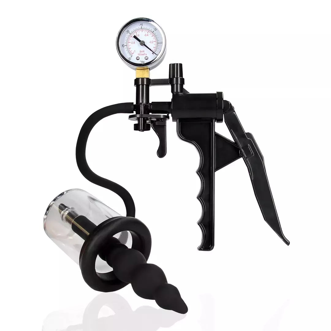 Shots Manual Rosing Pump Black – reguliuojamo vakuumo sistema su 3 antgaliais