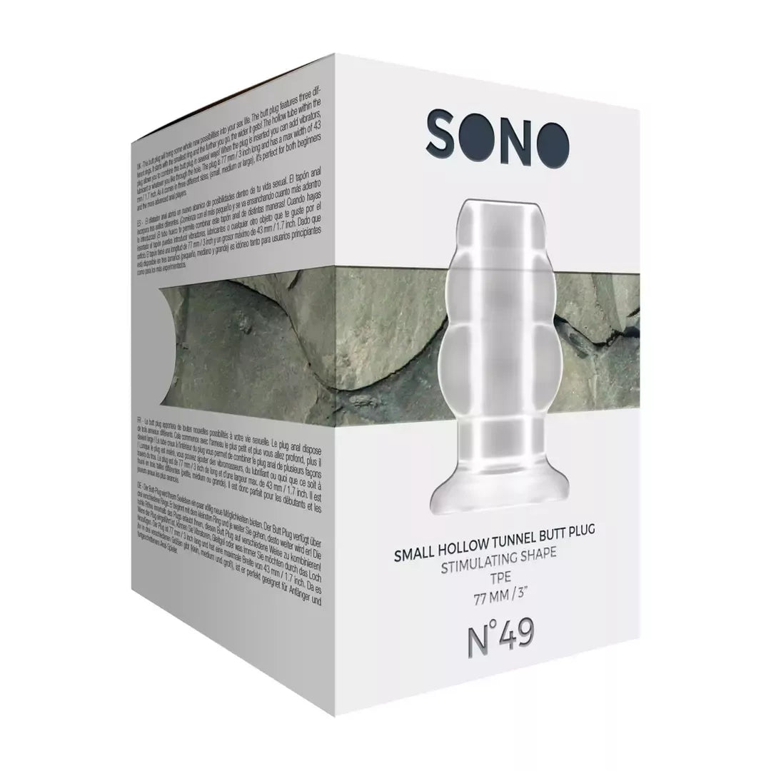 Shots No.49 Hollow Tunnel Plug Small – silikoninis, 77 mm, juodas