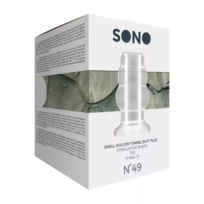 Shots No.49 Hollow Tunnel Plug Small – silikoninis, 77 mm, juodas