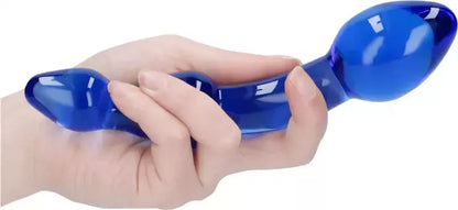 Shots Superior Glass Series – borosilikatinio stiklo intymus masažuoklis, skaidrus, 19 cm