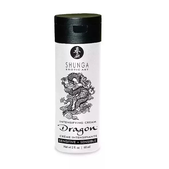 Shunga Dragon Cream Sensitive 60ml – švelnių pojūčių formulė