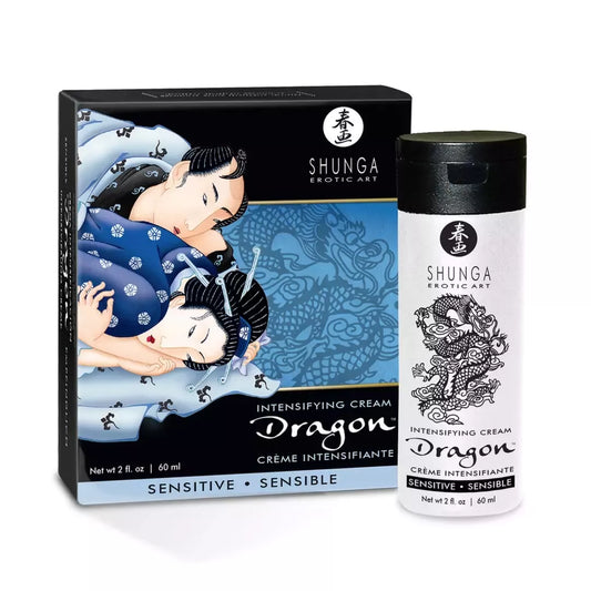 Shunga Dragon Cream Sensitive 60ml – švelnių pojūčių formulė