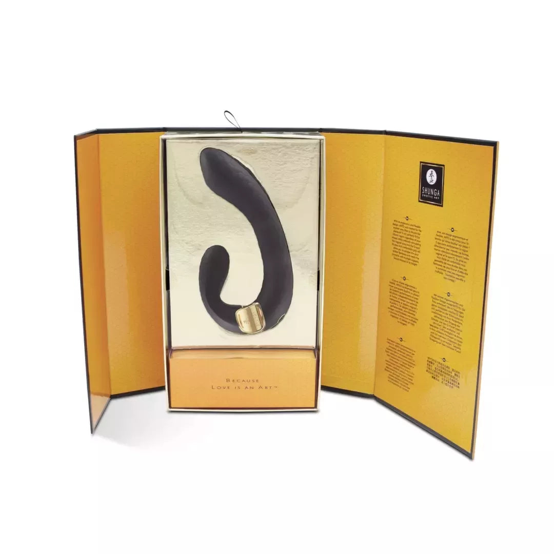 Shunga MIYO Black dviejų variklių silikoninė intymi sistema 185 mm