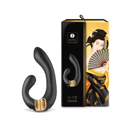 Shunga MIYO Black dviejų variklių silikoninė intymi sistema 185 mm