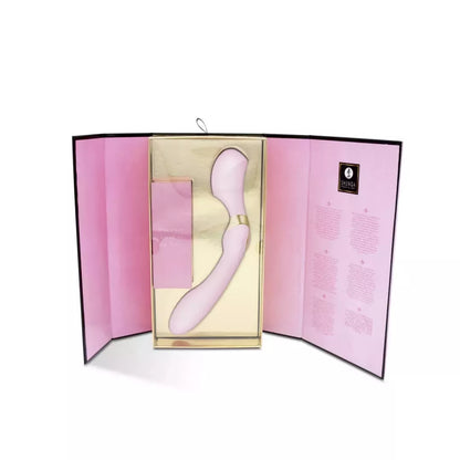 Shunga Zoa Light Pink intymio masažo prietaisas, ergonomiškas, 270 mm