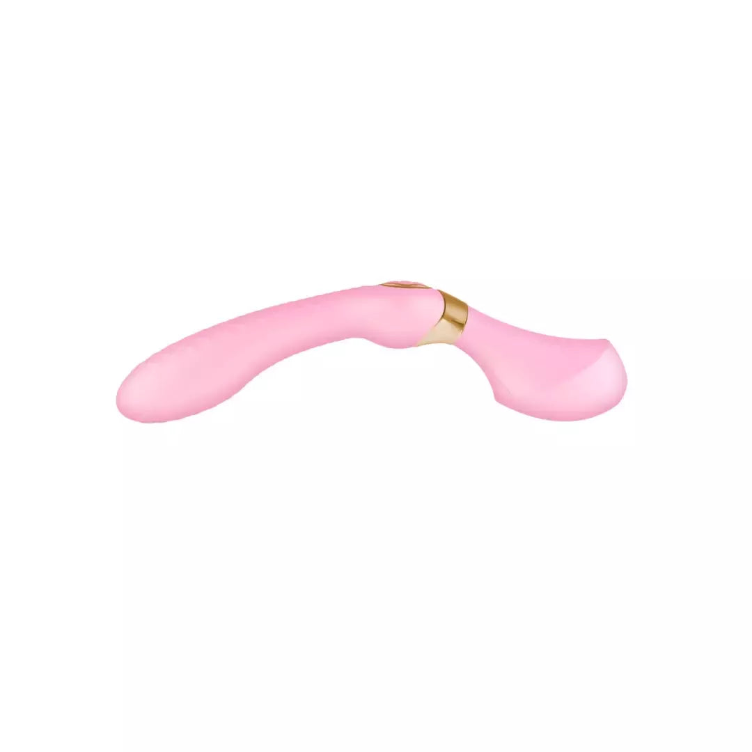 Shunga Zoa Light Pink intymio masažo prietaisas, ergonomiškas, 270 mm