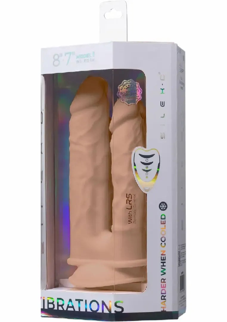 Silex-D Duo vibruojanti silikoninė sistema 7" + 8" su nuotolinio valdymo pulteliu, USB, juoda