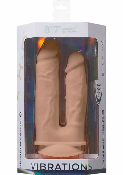 Silex-D Duo vibruojanti silikoninė sistema 7" + 8" su nuotolinio valdymo pulteliu, USB, juoda