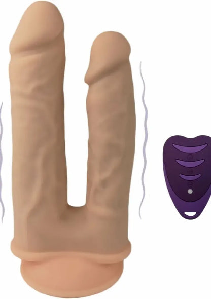 Silex-D Duo vibruojanti silikoninė sistema 7" + 8" su nuotolinio valdymo pulteliu, USB, juoda