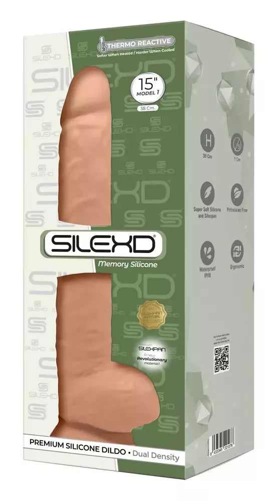 SilexD Model 15 Intimate System XXL, reguliuojamas, kūno spalvos, 38 cm