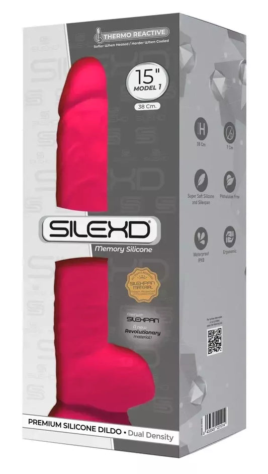 SILEXD Model 15 Pink XXL reguliuojama silikoninė sistema, 38 cm