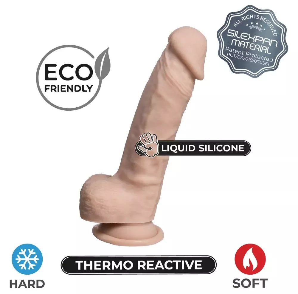 SilexD Real Skin Model 1 lanksti silikoninė sistema, kūno spalvos, 7 colių