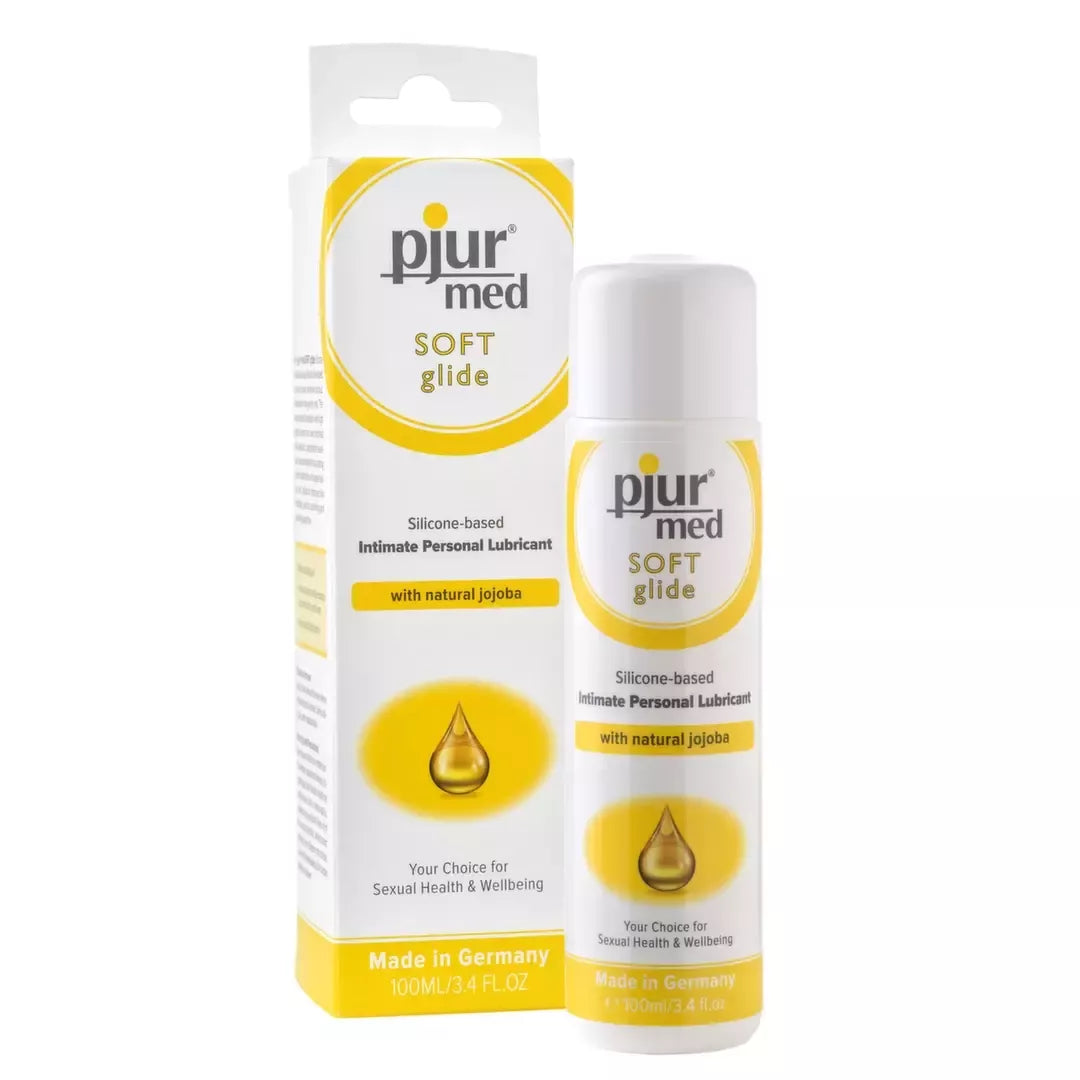 Silikoninis lubrikantas Pjur MED Soft Glide su simondsijų aliejumi, 100 ml