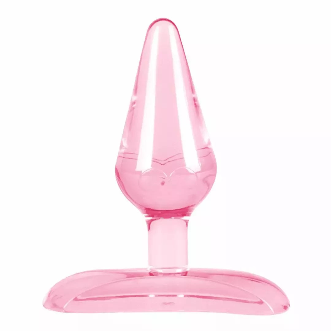 Sinner Gear rožinis drugelio formos mini analinis kaištis su siurbtuku, 7 cm, TPE
