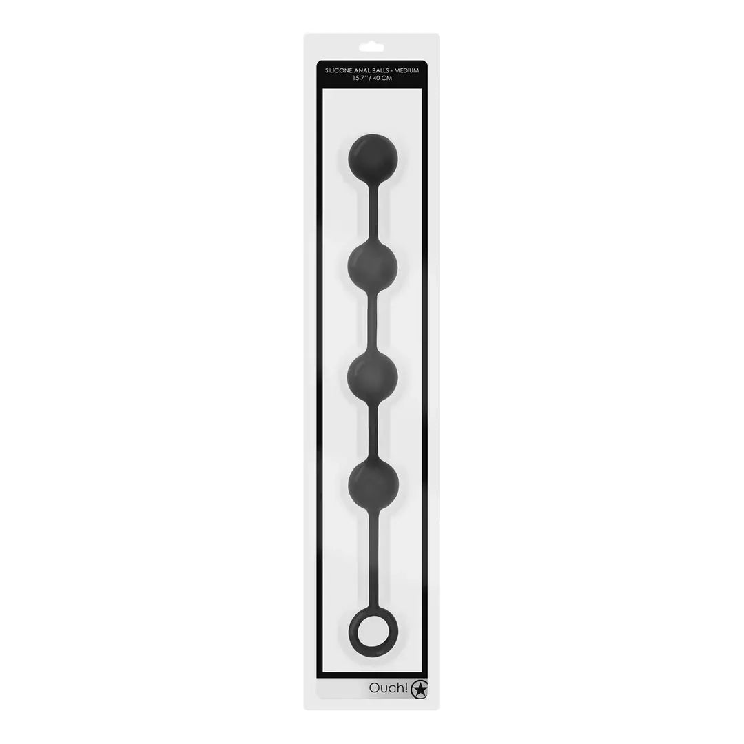 Sinner Gear Silicone Bead System Medium Black - 4 dalių rinkinys