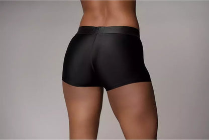 Sinner Gear Vibrating Strap-On Boxer M/L Black – įkraunama intymi sistema
