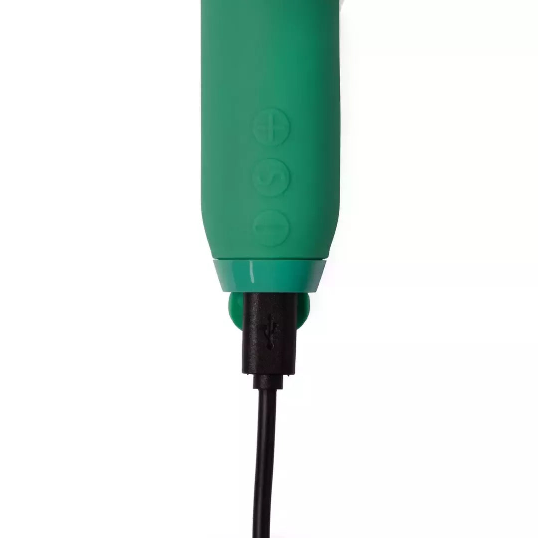 Širdelės formos vibratorius Je Joue Amour Green, įkraunamas USB