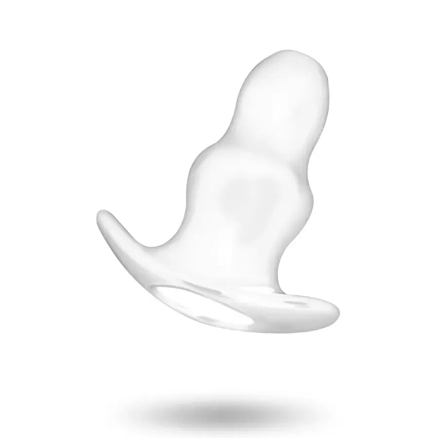 Skaidrus vidutinio dydžio analinis dilatorius Addicted Toys 9,5 cm, TPE sistema