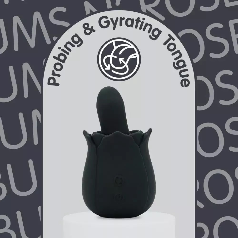 Skins Rose Buddies Bums N Roses besisukantis analinis vibratorius, juodas
