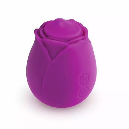 Skins Rose Buddies The Rose Twirlz kompaktiškas silikoninis vibratorius, rožinis