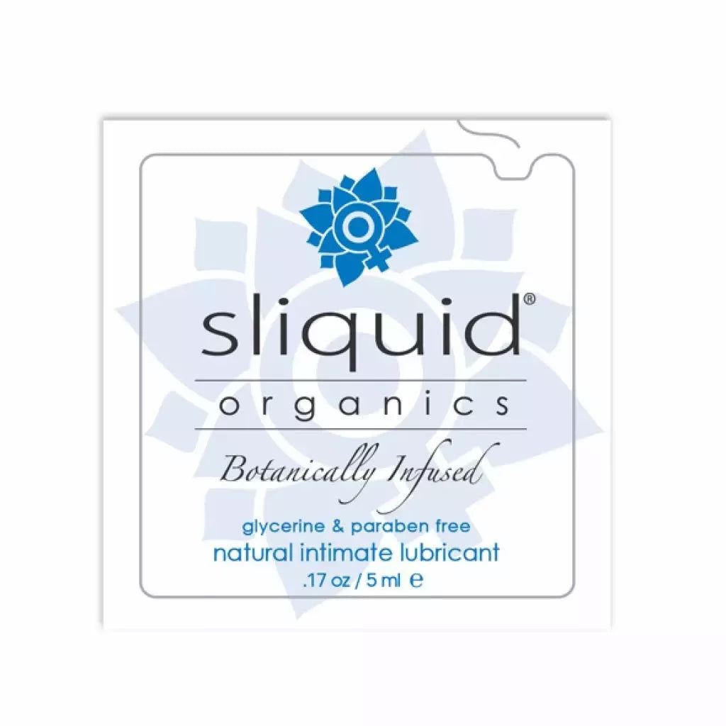 Sliquid Organics Natural Lubricant 5 ml – augalinės kilmės formulė, mėginio dydis