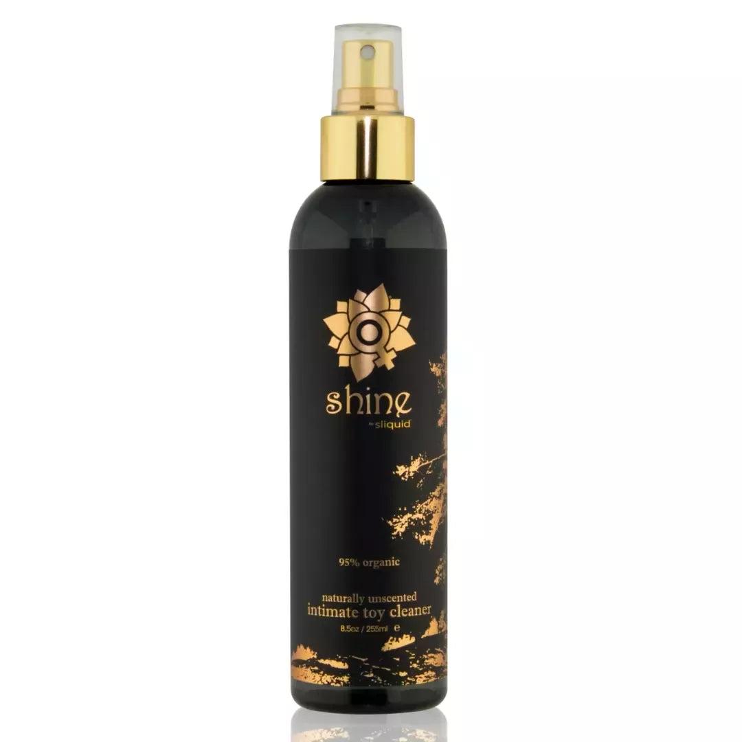 Sliquid Shine ekologiškas intymus žaislų valiklis 255 ml – bekvapė, veganiška formulė