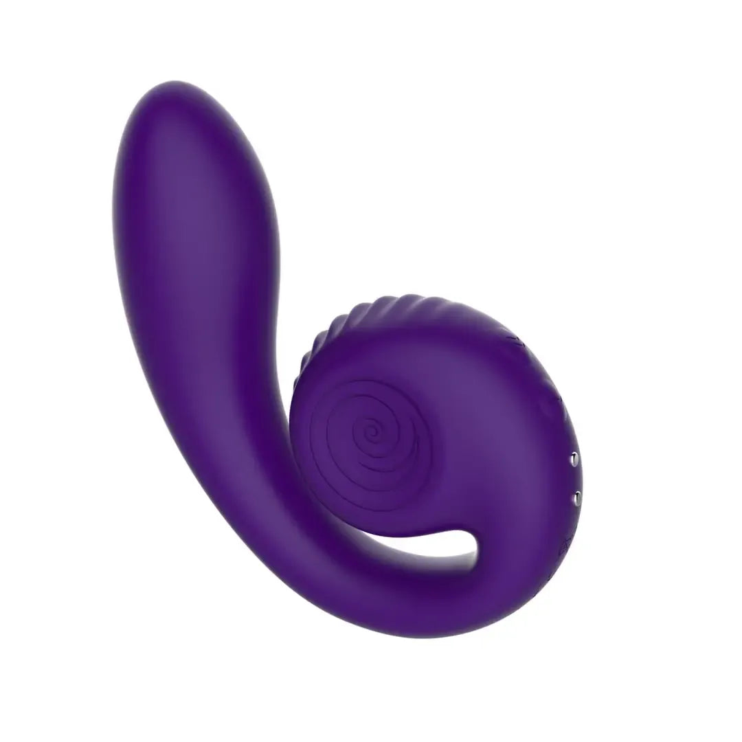 Snail Vibe Gizi vibratorius, violetinis – dviejų variklių, lankstus, kompaktiško dizaino