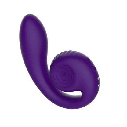 Snail Vibe Gizi vibratorius, violetinis – dviejų variklių, lankstus, kompaktiško dizaino