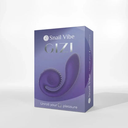Snail Vibe Gizi vibratorius, violetinis – dviejų variklių, lankstus, kompaktiško dizaino