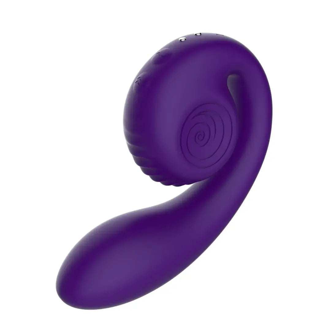 Snail Vibe Gizi vibratorius, violetinis – dviejų variklių, lankstus, kompaktiško dizaino