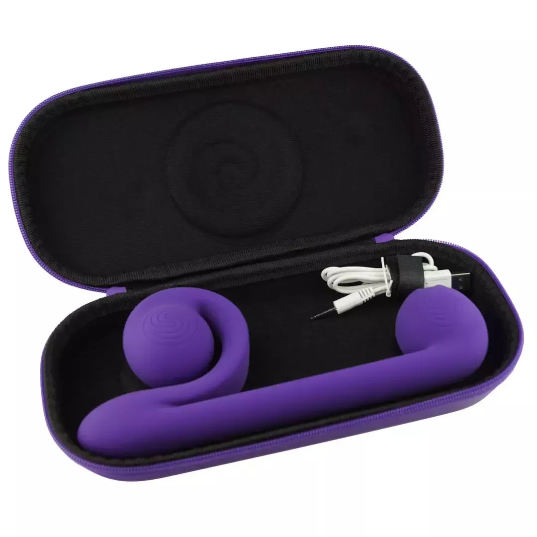 Snail Vibe Purple daugiafunkcis silikoninis intymus prietaisas