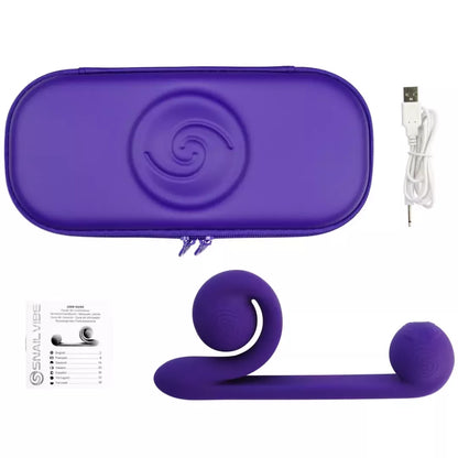 Snail Vibe Purple daugiafunkcis silikoninis intymus prietaisas