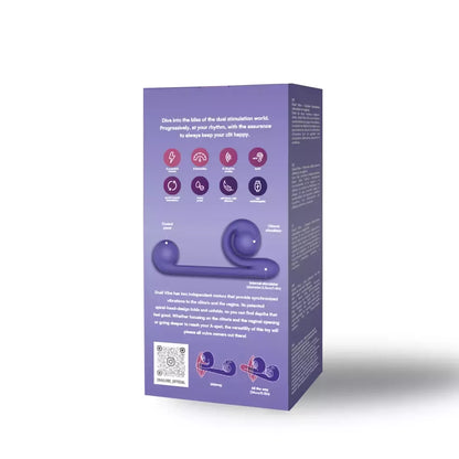 Snail Vibe Purple daugiafunkcis silikoninis intymus prietaisas