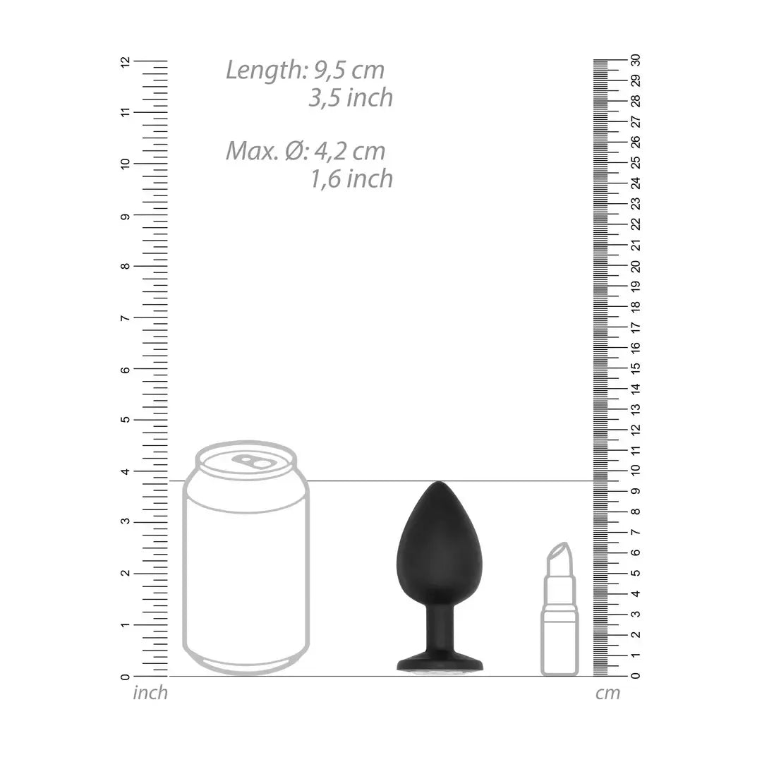 SONO Model No.91 intymus silikoninis kaištis su judėjimo sistema 9,5 cm juodas