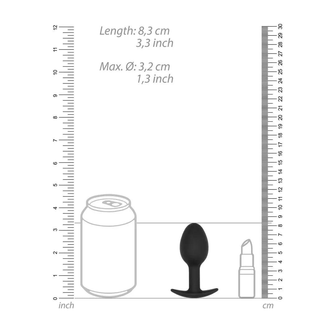 SONO No.89 silikoninis kamštis su kinetiniu rutuliuku, 8,3 cm, juodas