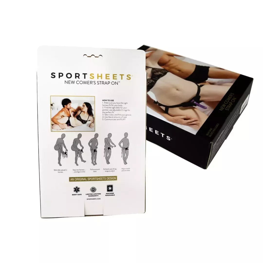 Sportsheets Menage a Trois Intimate Harness Set – reguliuojamas diržų rinkinys poroms