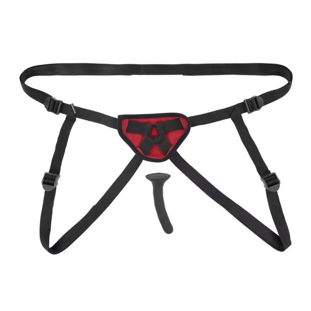 Sportsheets Saffron Silicone Set – reguliuojami diržai ir plonas intymus aksesuaras