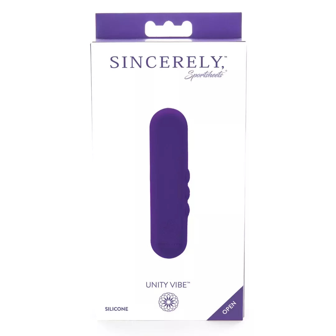 Sportsheets Sincerely Unity Vibe intymus prietaisas, violetinis silikoninis