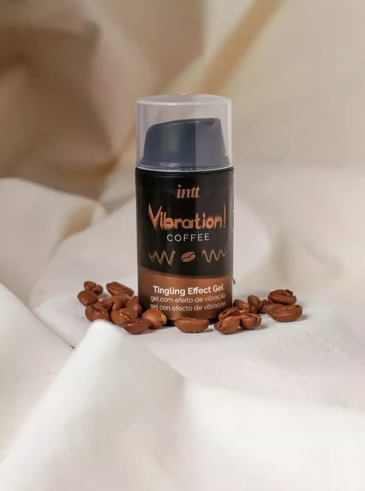 Stimuliuojantis gelis intt Vibration Coffee 15 ml su šildomuoju poveikiu