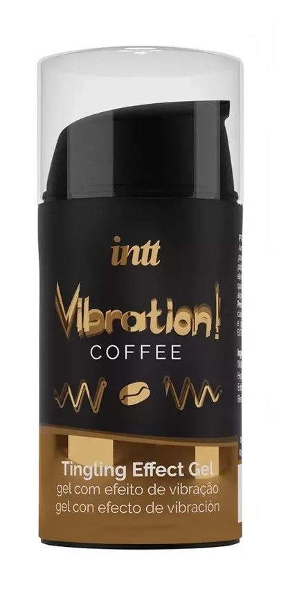 Stimuliuojantis gelis intt Vibration Coffee 15 ml su šildomuoju poveikiu