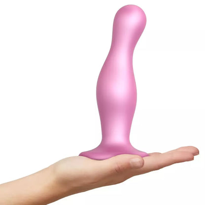 Strap-On-Me Curvy Metallic Sugar Pink L – silikoninė segtukų sistema