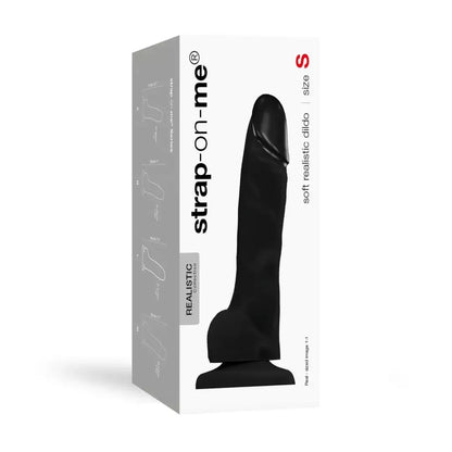 Strap-On-Me Soft Realistic Model Black M - Lanksti silikoninė sistema