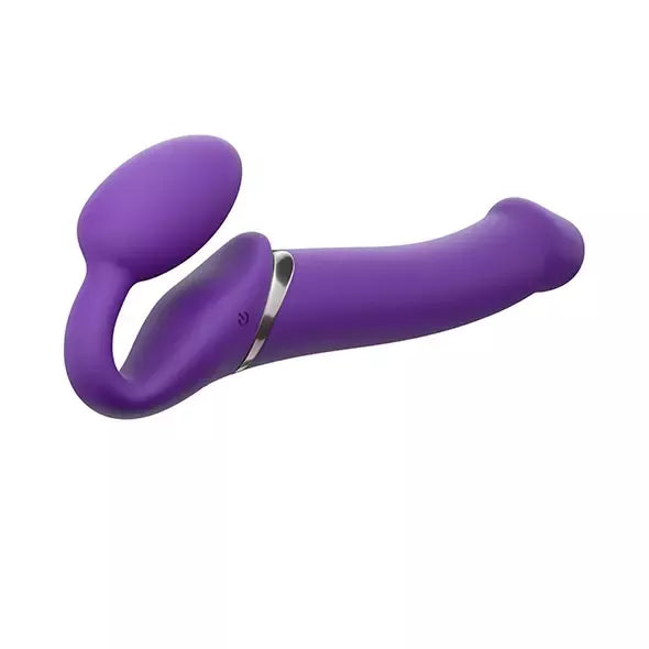 Strap-On-Me Vibrating Bendable System M Violetinė – 3 varikliai, nuotolinio valdymo pultas, silikoninis