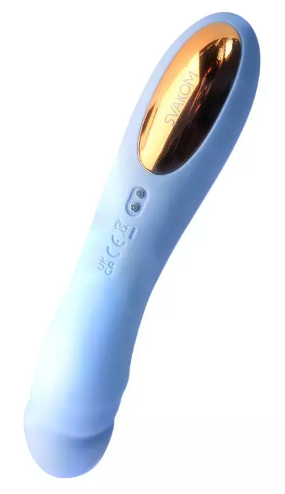 Svakom Ava Neo rugiagėlių mėlyna programėle valdomas stimuliatorius 19,6 cm