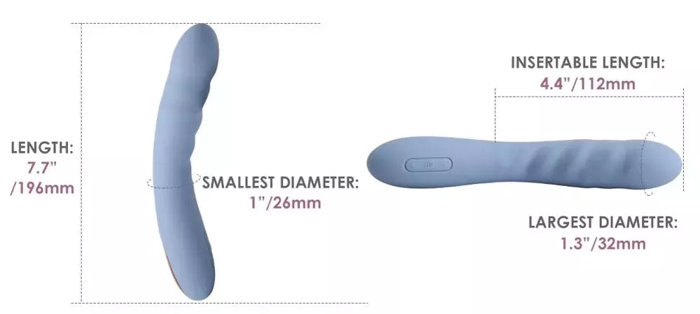 Svakom Ava Neo rugiagėlių mėlyna programėle valdomas stimuliatorius 19,6 cm