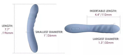 Svakom Ava Neo rugiagėlių mėlyna programėle valdomas stimuliatorius 19,6 cm