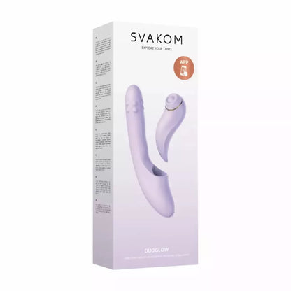 Svakom DuoGlow programėle valdomas intymus įrenginys, violetinis, 2-in-1 šildymo sistema