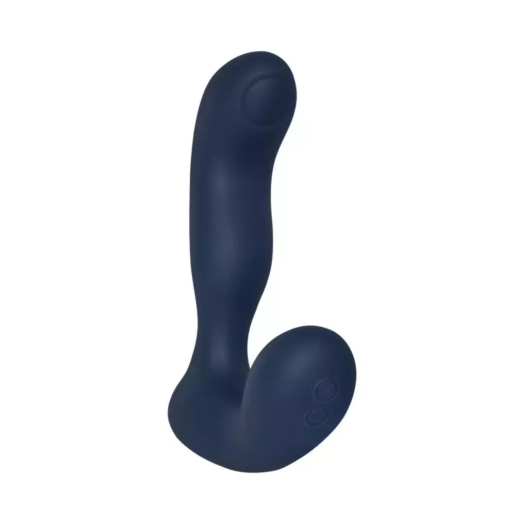SVAKOM Iker Neo Navy Blue – interaktyvus pulsuojantis prostatos ir tarpvietės masažuoklis