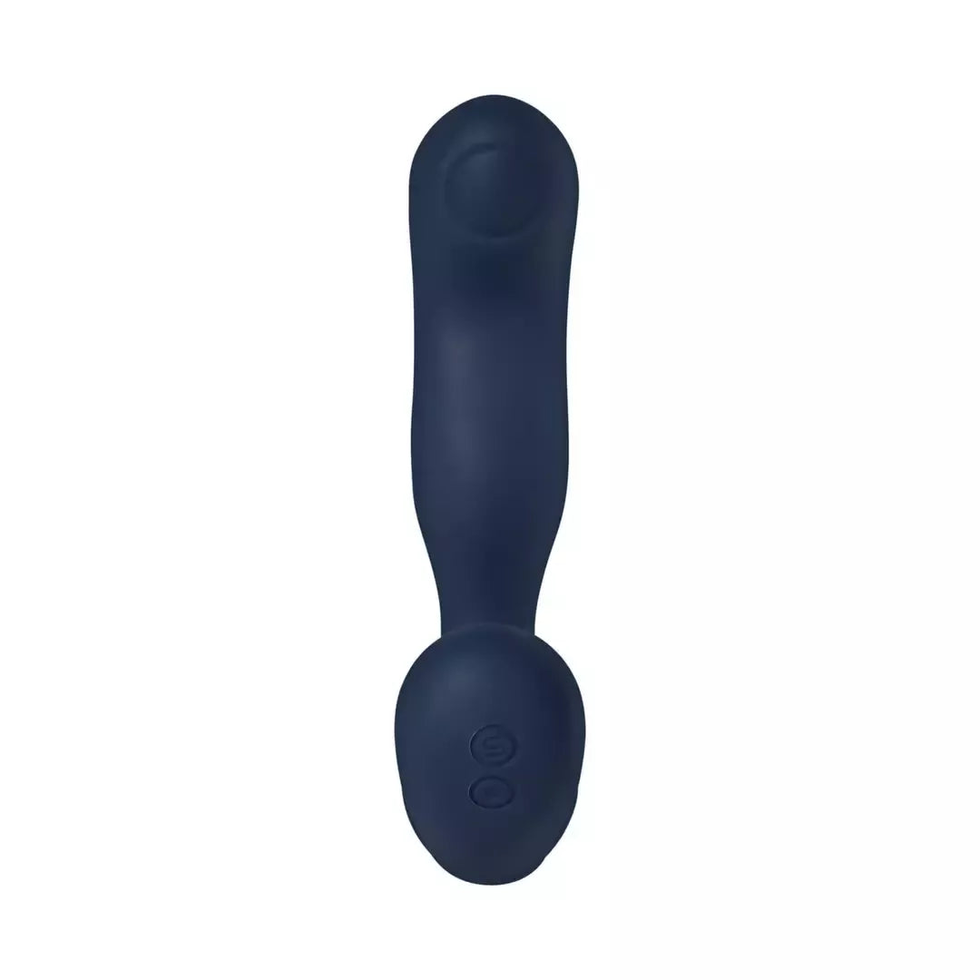 SVAKOM Iker Neo Navy Blue – interaktyvus pulsuojantis prostatos ir tarpvietės masažuoklis